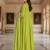 Women's Beautiful Embroidery Work Viscose Silk Fabric Flared Kurta Pant and Dupatta Set