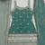 Seafoam green embroidered frendy silk  sharara suit set
