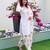 White silk blend embroidered kurta-sets