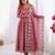 Pink silk blend embroidered kurta-sets