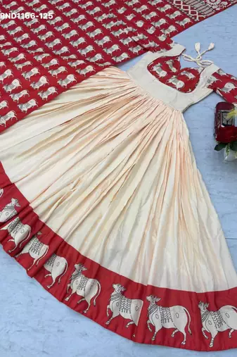 white printed cotton blend kurta set