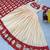 White cotton blend printed kurta-sets