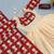 White cotton blend printed kurta-sets