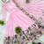 Baby-pink georgette embroidered kurta-sets