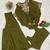 Mehendi green chinon embroidered kurta-sets