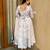 White vichitra silk embroidered kurta-sets
