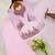 Baby-pink georgette embroidered kurta-sets