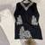 Black cotton blend embroidered kurta-sets