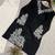 Black cotton blend embroidered kurta-sets