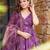 Purple cotton blend printed kurta-sets