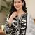 Black muslin embroidered kurta-sets