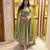 Olive vichitra silk embroidered kurta-sets