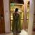 Olive vichitra silk embroidered kurta-sets
