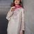 Beige crepe embroidered kurta-sets