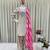 Beige crepe embroidered kurta-sets