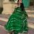 Green georgette printed kurta-sets