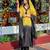 Yellow crepe embroidered kurta-sets
