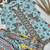 Sky-blue chinon printed kurta-sets