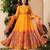 Multicolor organza printed kurta-sets