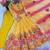 Multicolor organza printed kurta-sets