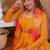 Multicolor organza printed kurta-sets