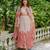 Multicolor organza printed kurta-sets