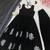 Black georgette printed kurta-sets