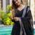 Black georgette printed kurta-sets