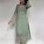 Sea-green georgette embroidered kurta-sets