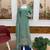 Sea-green georgette embroidered kurta-sets