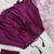 Magenta silk blend plain kurta-sets
