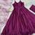 Magenta silk blend plain kurta-sets
