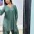 Sea-green crepe embroidered kurta-sets
