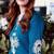 Teal-blue rayon embroidered kurta-sets
