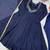 Dark-navy-blue georgette embroidered kurta-sets