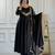 Black georgette embroidered kurta-sets