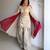 Ivory organza embroidered kurta-sets