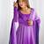 Purple georgette plain kurta-sets