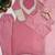 Pink silk blend embroidered kurta-sets