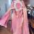 Pink silk blend embroidered kurta-sets