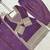 Mauve purple afghani salwar suit set with elegant zari border