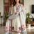 White rayon embroidered kurta-sets