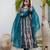 Multicolor organza printed kurta-sets
