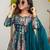 Multicolor organza printed kurta-sets