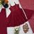Maroon silk blend embroidered kurta-sets
