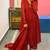 Red silk blend plain kurta-sets