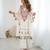 White pure cotton embroidered kurta-sets