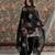 Black crepe embroidered kurta-sets