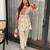 Cream crepe embroidered kurta-sets