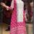 Pink silk blend printed kurta-sets